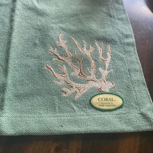 park designs coral cloth placemats set of 6 new